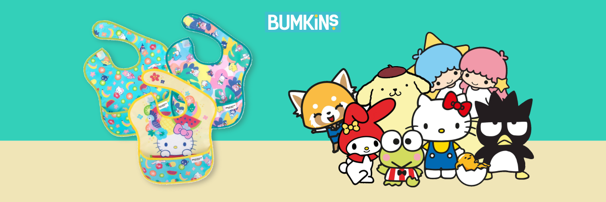 Bumkins Super Bib Hello Kitty & Friends Tropical Party